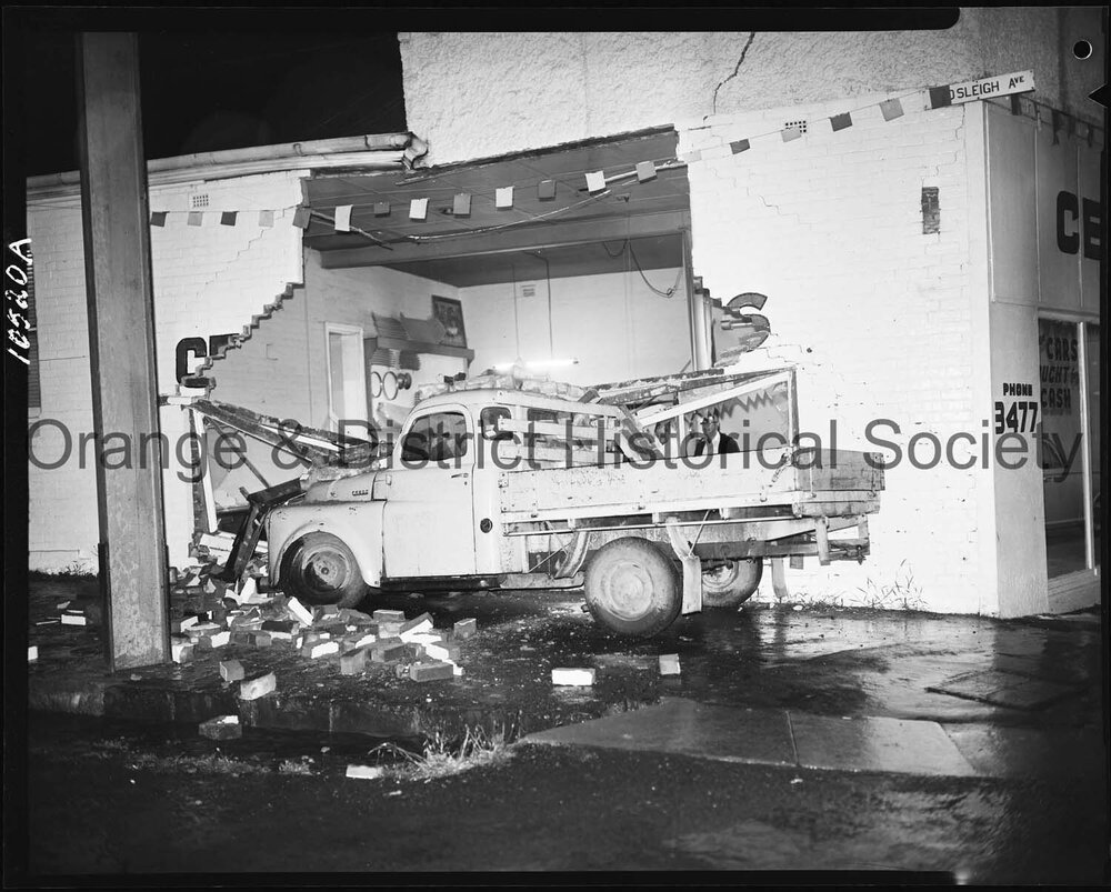 Truck accident at Five Ways intersection