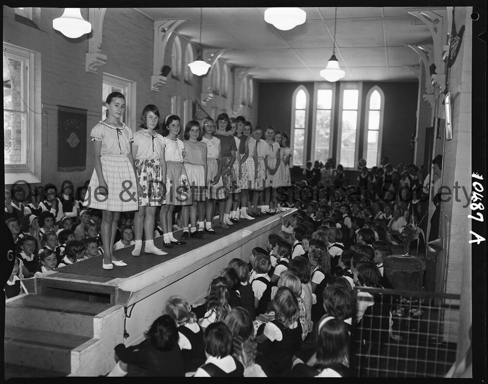 Mannequin parade at Orange Public School