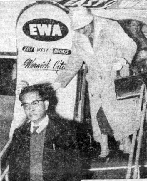 The landing of an East-West Airlines DC-3 in Orange in 1961 marked the first regular flight between Sydney and Orange