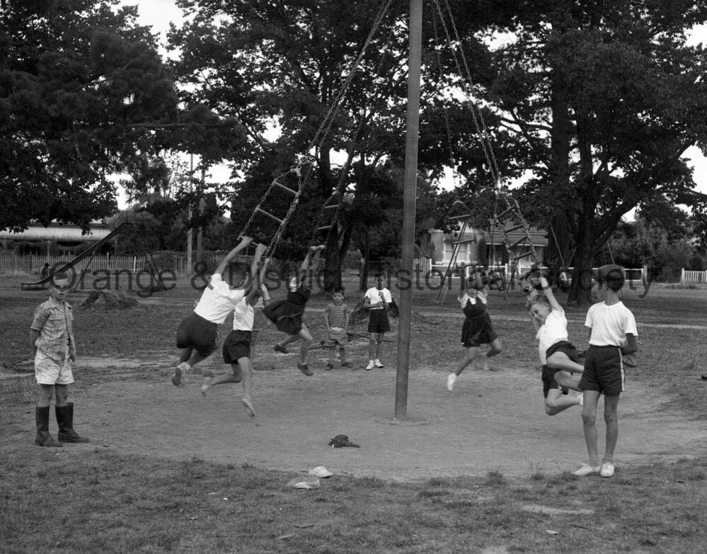Children playing in Newman Park