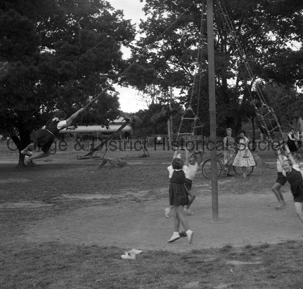Children playing in Newman Park