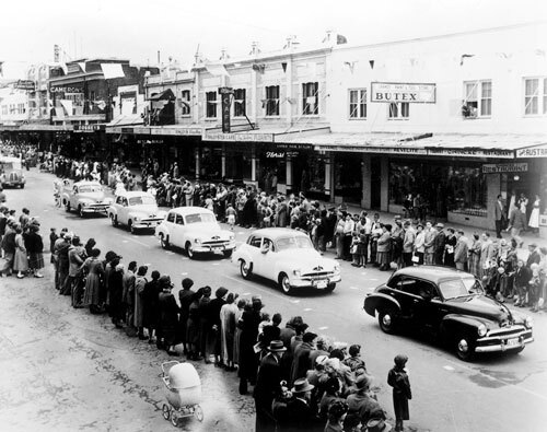 Cherry Blossom Festival in Summer Street 1953