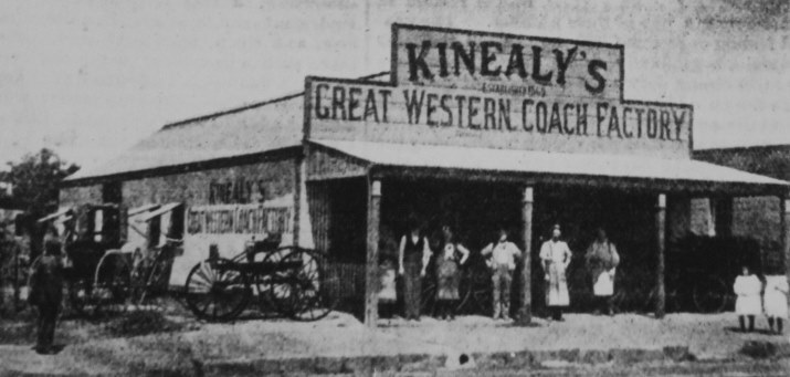  Michael Kinealy's Great Western Coachworks in 1899, where Bill Johnson completed his apprenticeship