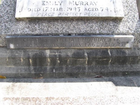Charles William Murray commemorative plaque, Orange Cemetery