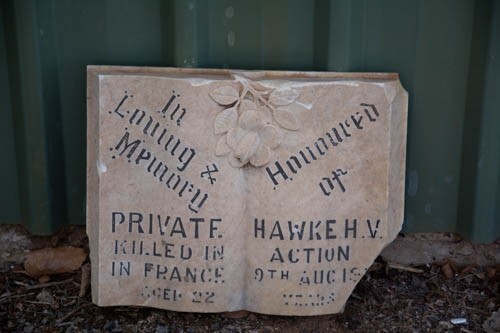 Howard Vivian Hawke memorial, Orange Cemetery