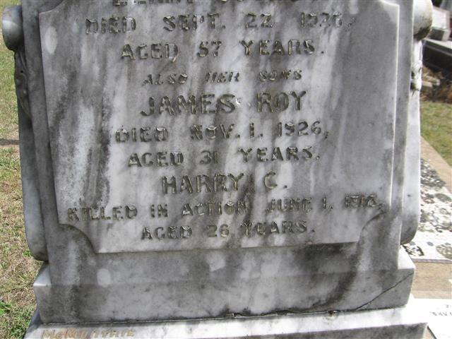 Harry Cleveland Goodsir commemorative plaque