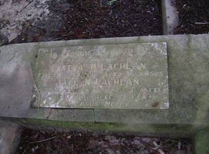 Memorial to John McLachlan, Orange Cemetery