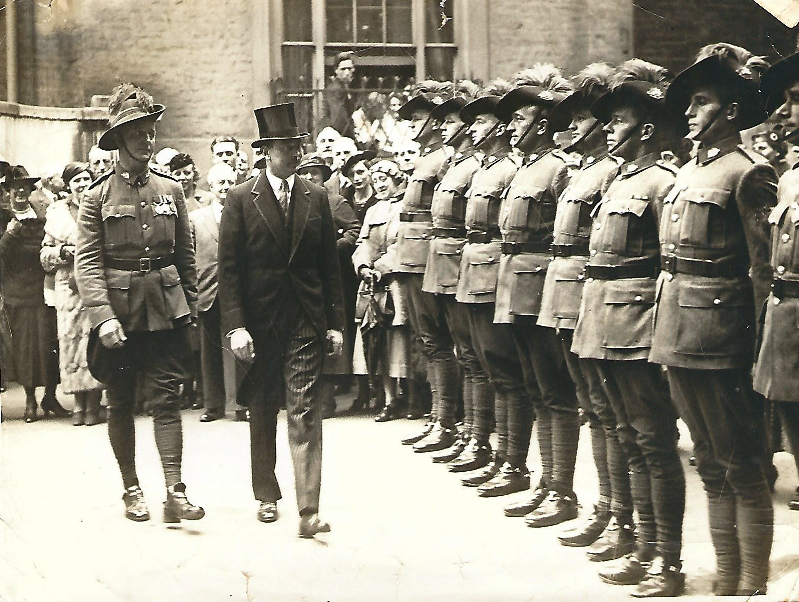 Claude Powter (left) in London in 1937 during the coronation of King George VI