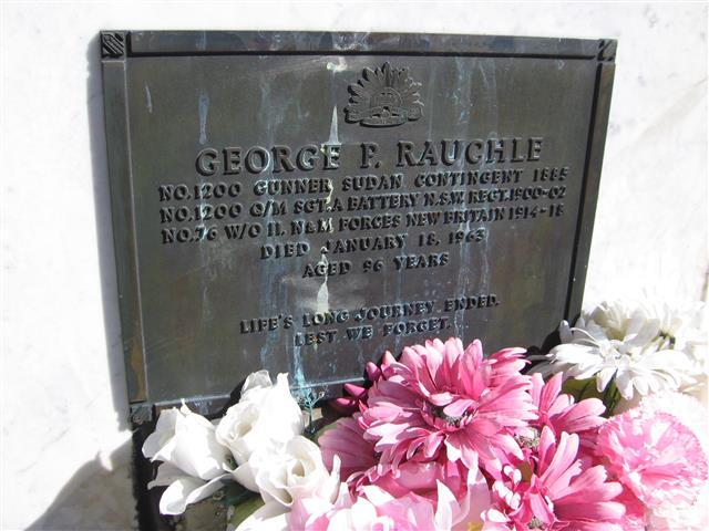 George Patrick Rauchle's headstone