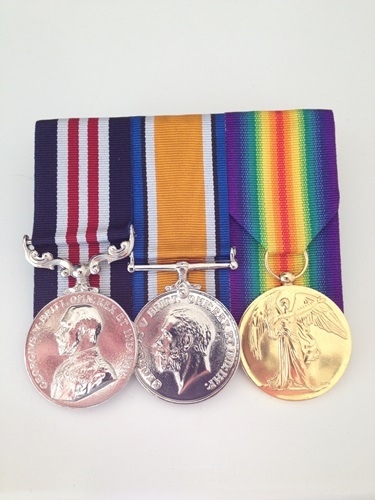 Cecil John Jacobs' WWI medals