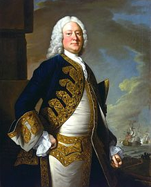 Portrait of Admiral John Byng by Thomas Hudson, 1749