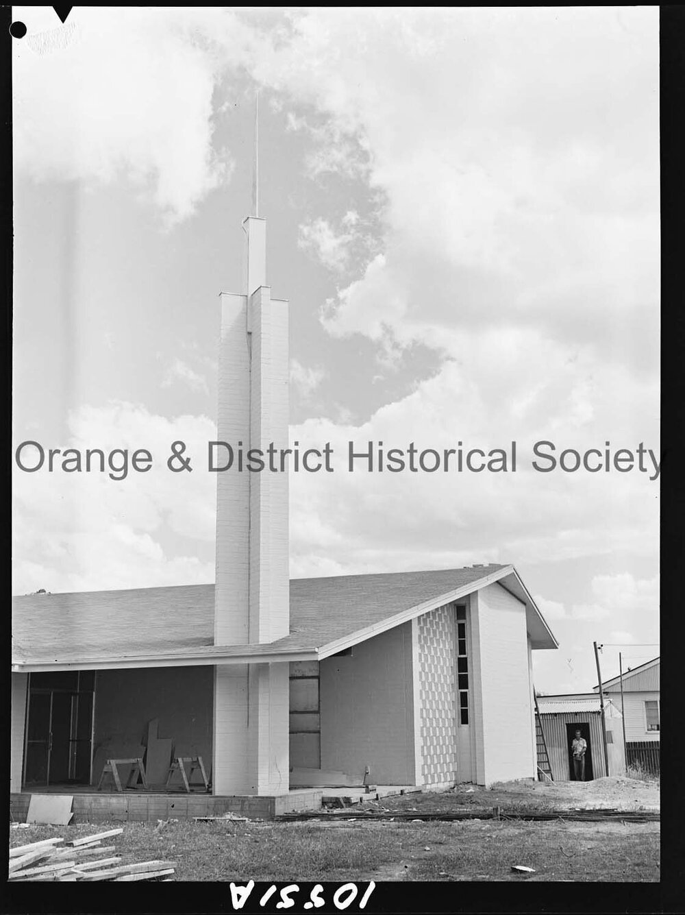 Church steeple completed