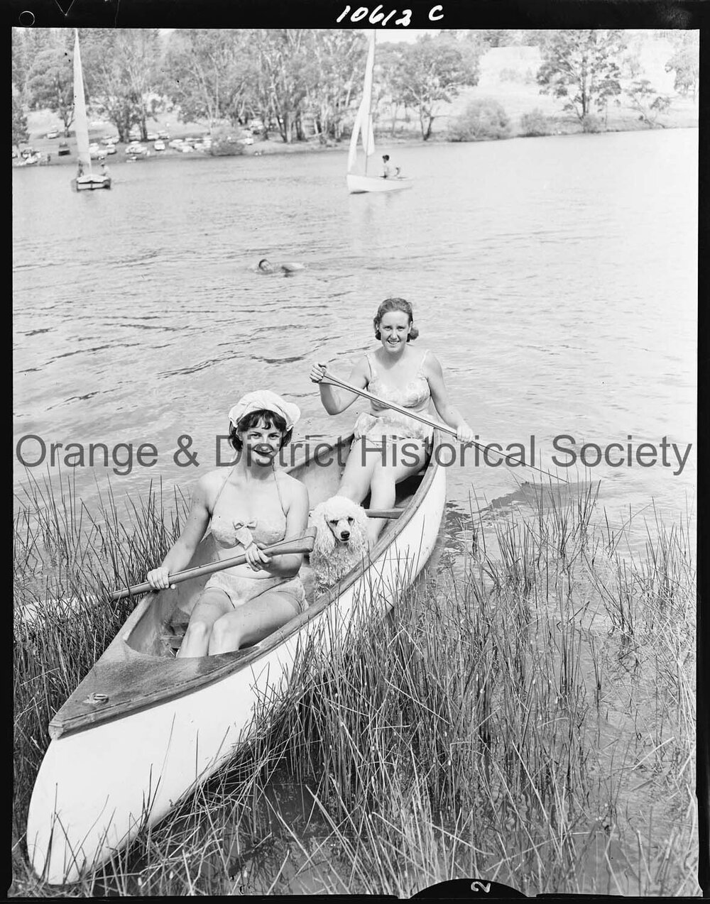 Canoeing at the lake