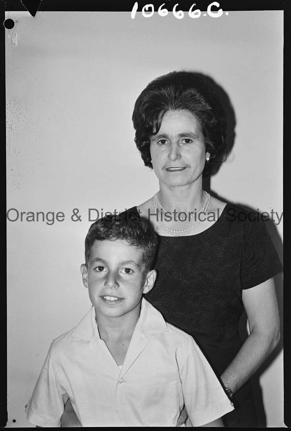 Passport photo Mrs S Callabianco and son