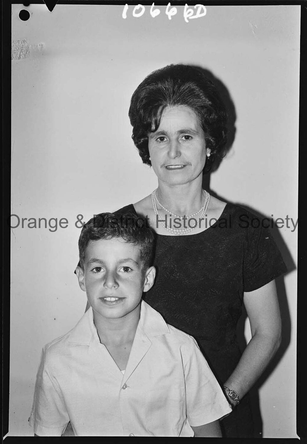 Passport photo Mrs S Callabianco and son