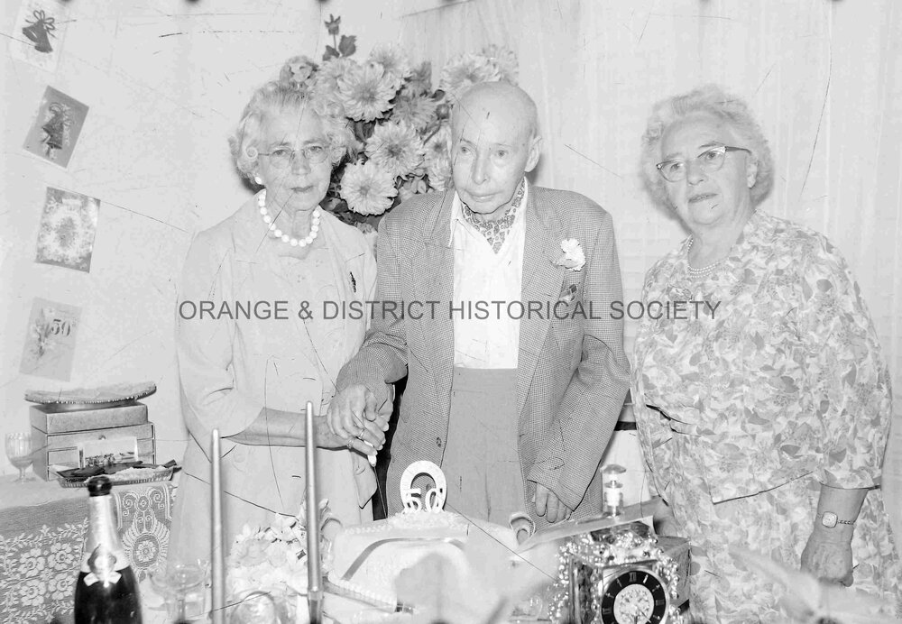 Mr and Mrs A E Whitehead Golden wedding anniversary