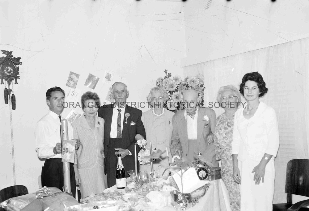 Mr and Mrs A E Whitehead Golden wedding anniversary