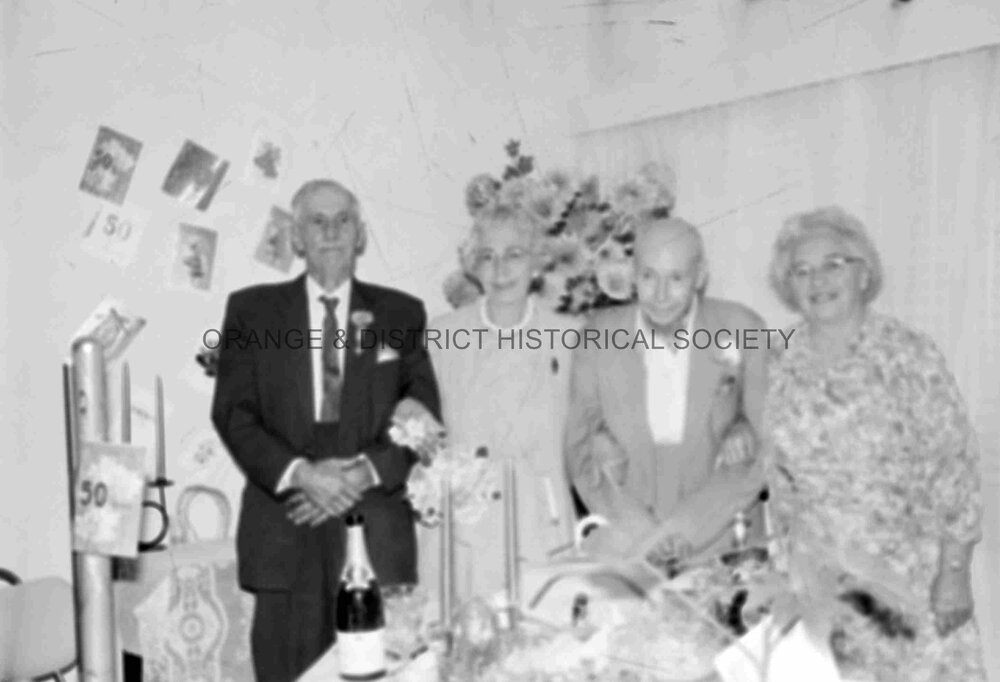 Mr and Mrs A E Whitehead Golden wedding anniversary
