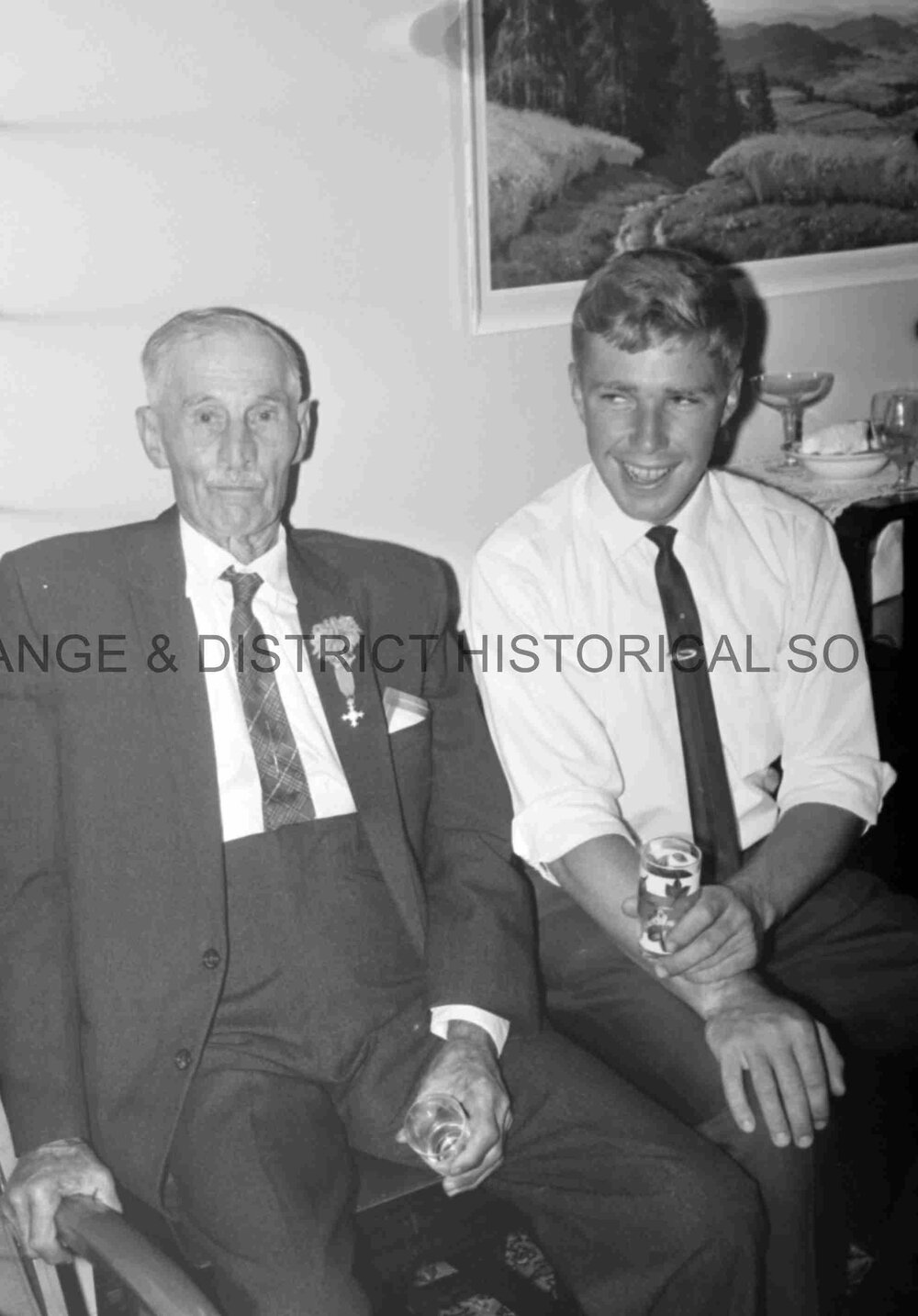 Mr and Mrs A E Whitehead Golden wedding anniversary
