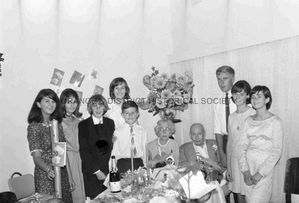 Mr and Mrs A E Whitehead Golden wedding anniversary