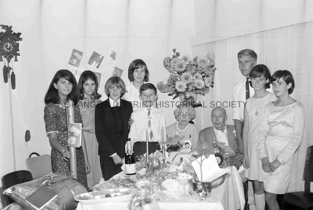 Mr and Mrs A E Whitehead Golden wedding anniversary