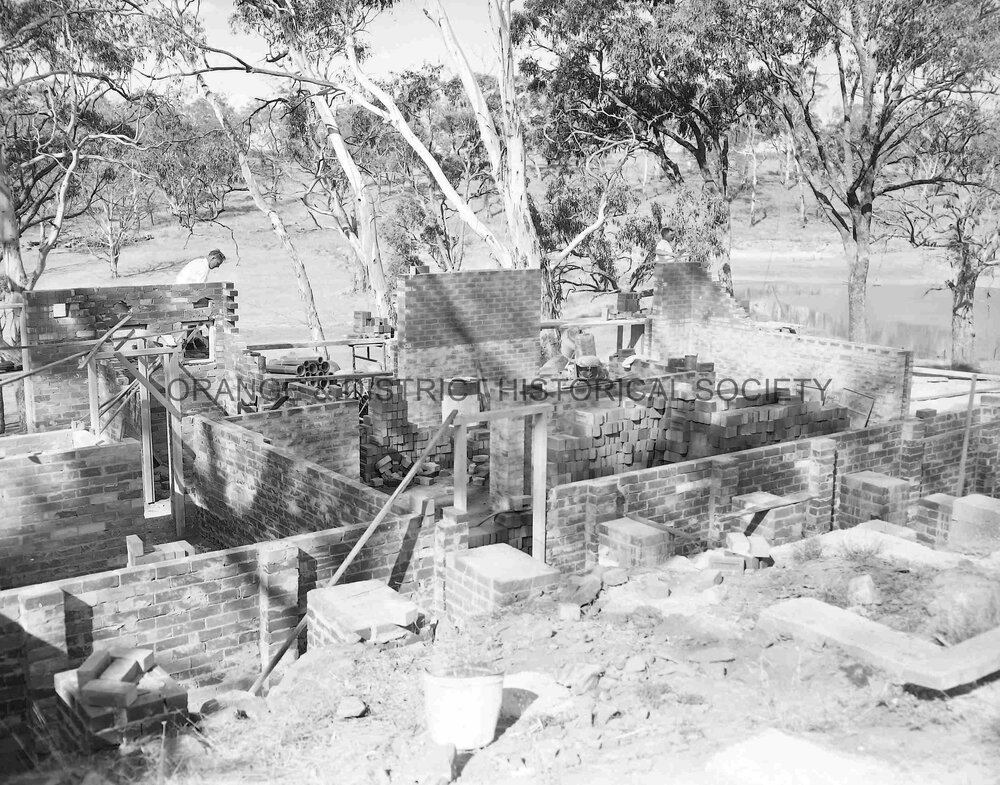 Barrett Park clubhouse under construction