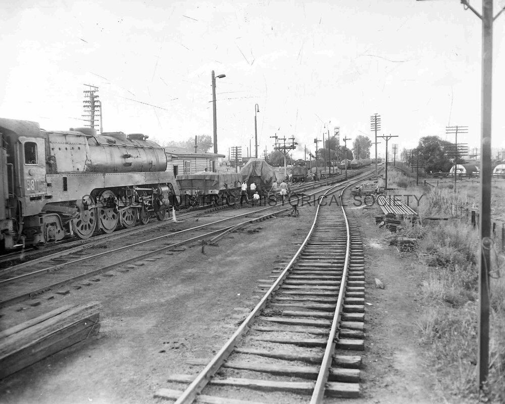 Train derailment at East Fork