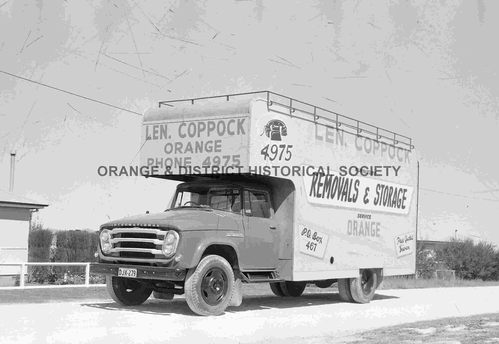 Len Coppock removalist van