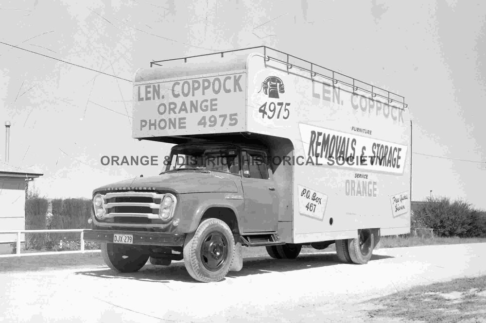 Len Coppock removalist van