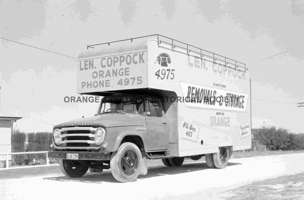 Len Coppock removalist van