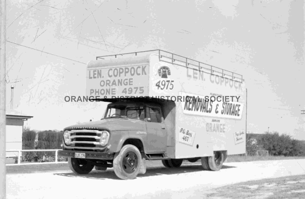 Len Coppock removalist van