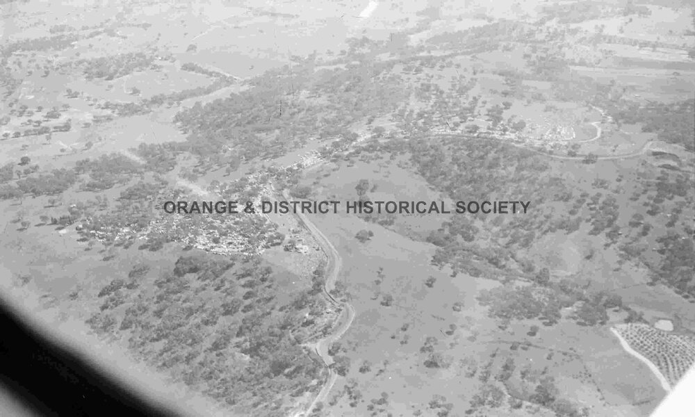 Aerial view of Mount Panorama races