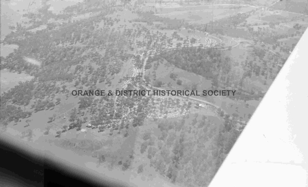 Aerial view of Mount Panorama races