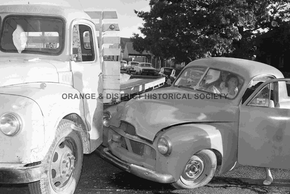Two-car accident