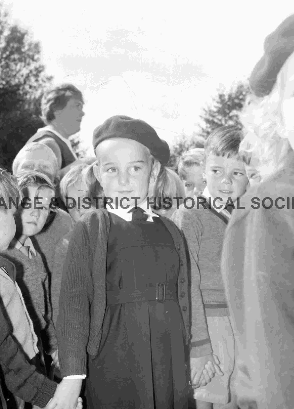 Infants School children at Anzac Day service