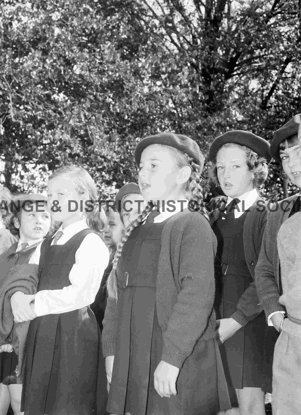 Infants School children at Anzac Day service