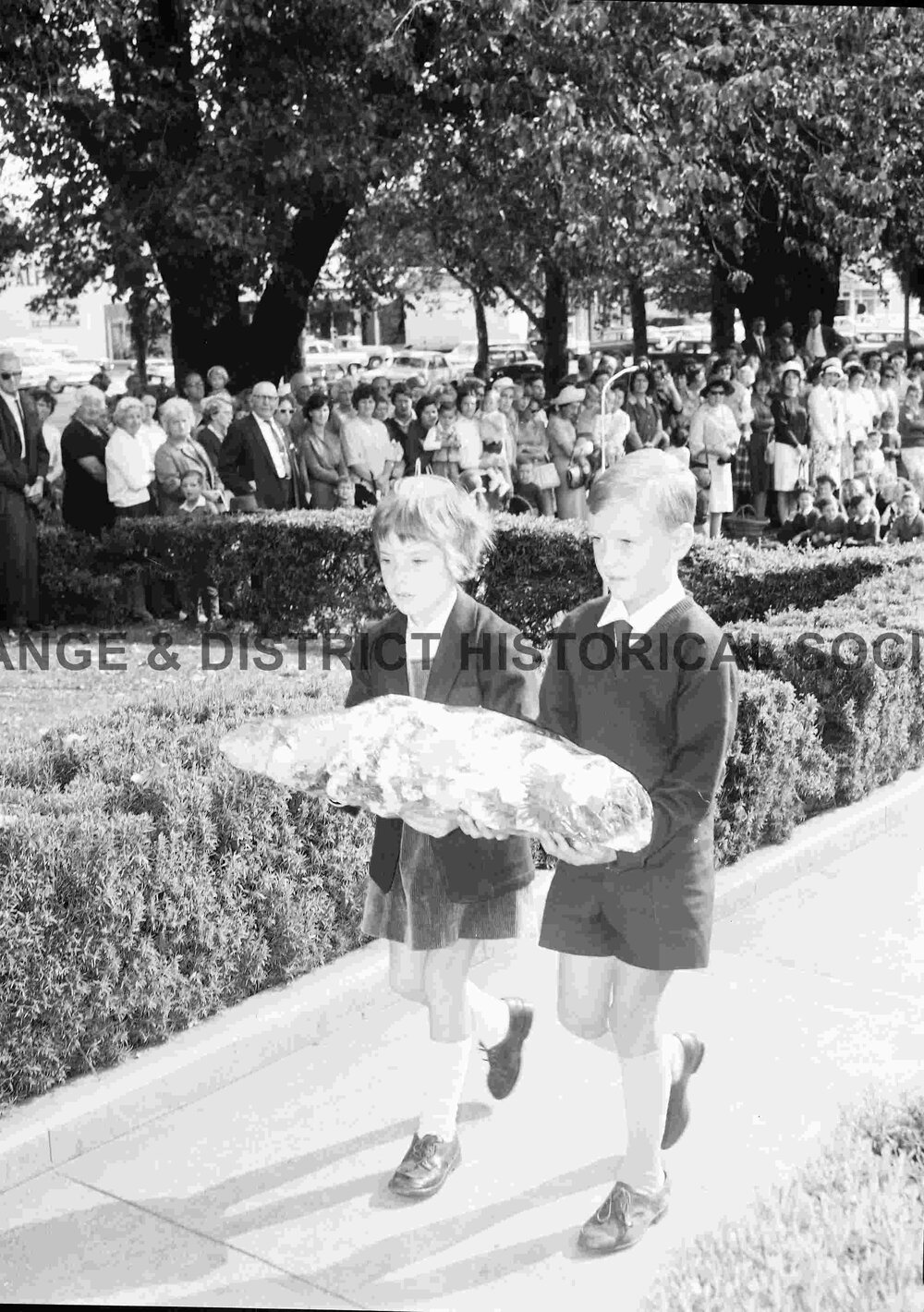 Infants School children at Anzac Day service