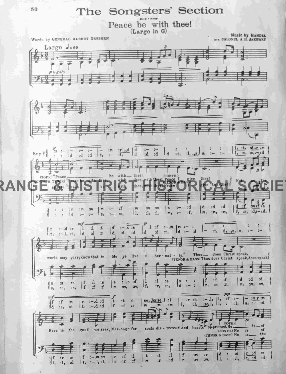 Copy Peace Be With Thee score, page 1