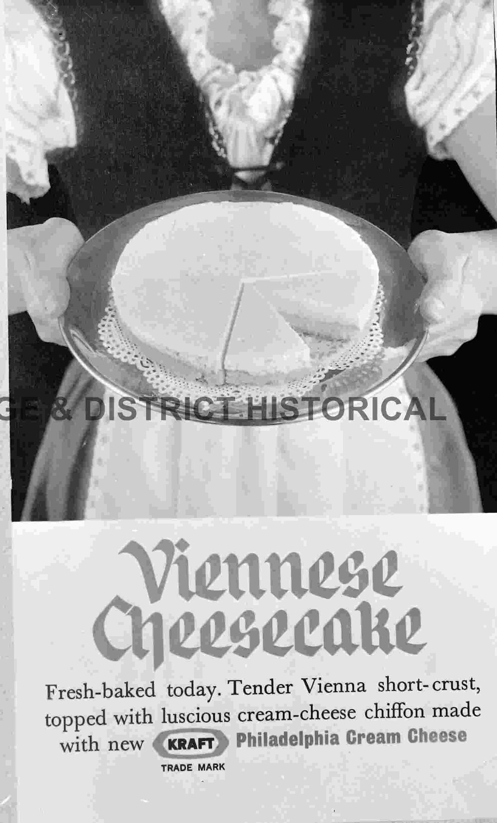Copy Viennese Cheesecake advertisement