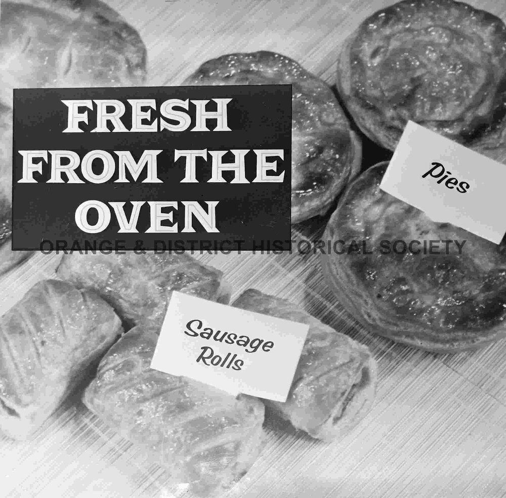 Copy Pies and Sausage Rolls advertisement