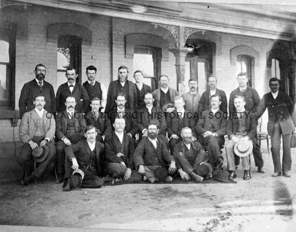 Copy old railway staff photo