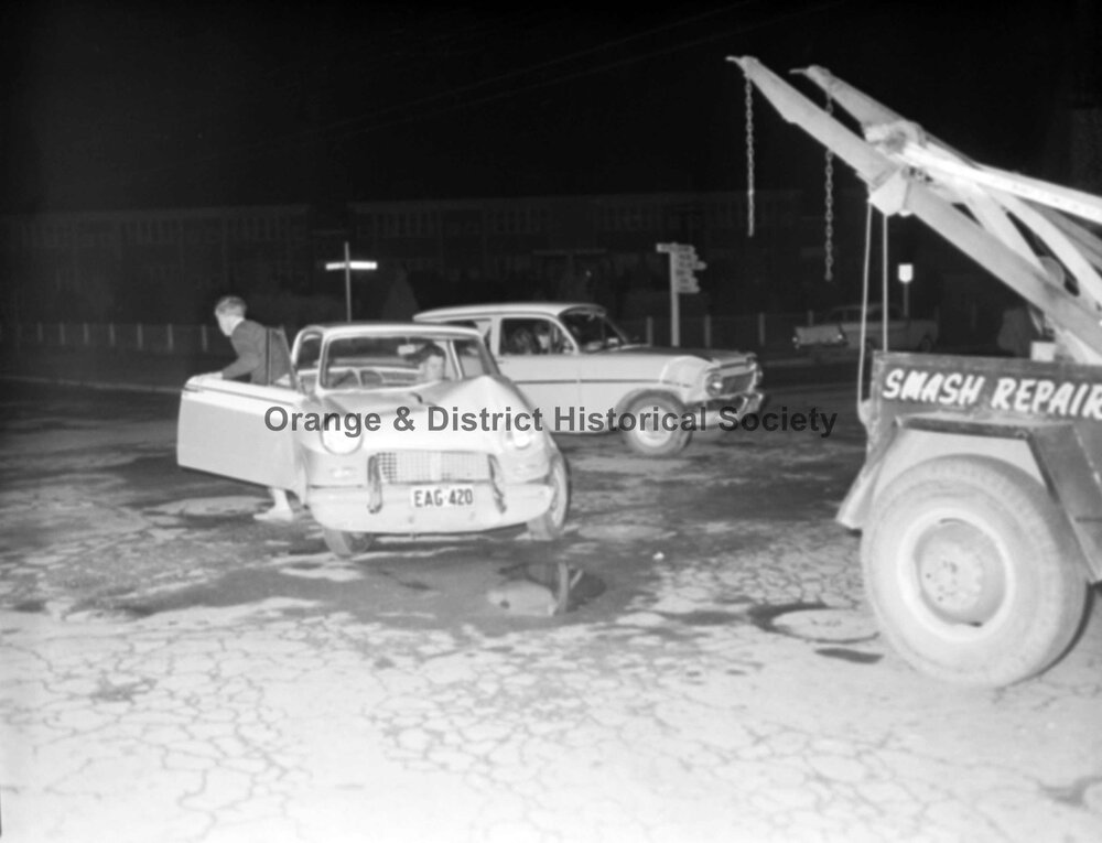 Two-car accident