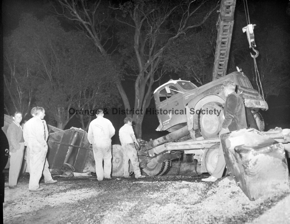 Semi-trailer accident
