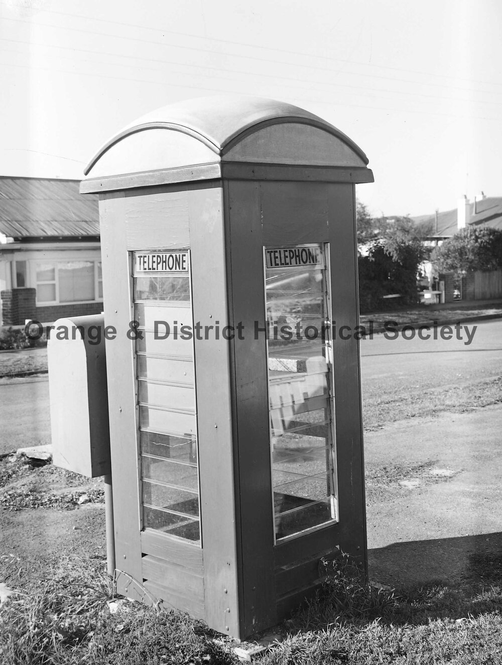 Old telephone booth