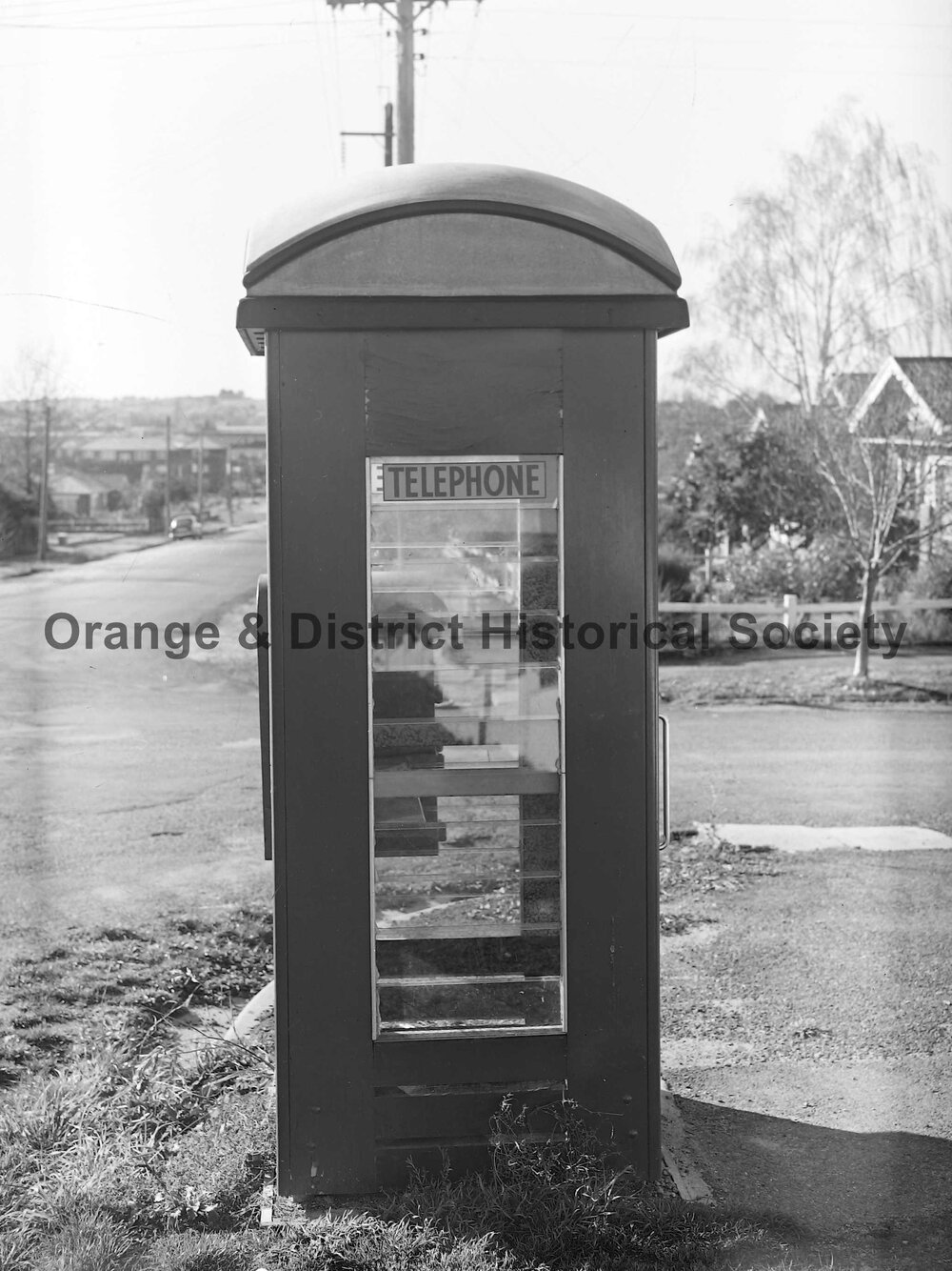 Old telephone booth