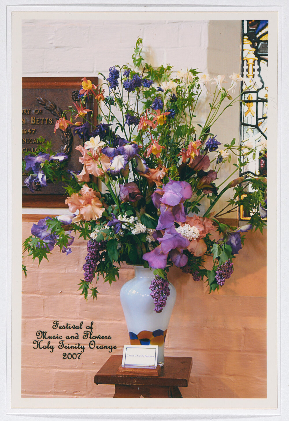 Festival of Music and Flowers, Holy Trinity Orange, 2007