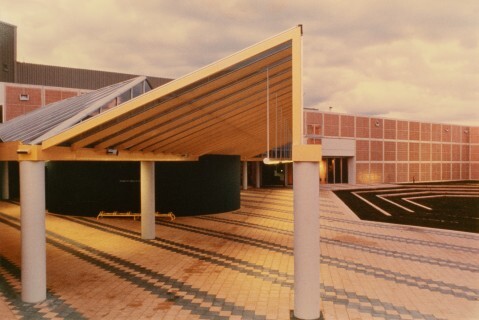 Orange City Library forecourt