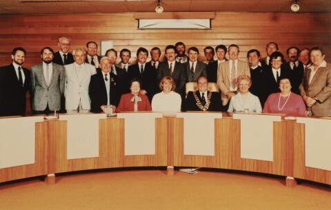 Orange City Council Members and Senior Staff 1987
