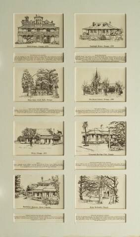 Duntryleague, Endsleigh House, Cook Park Gates, Rural School, Mena, Newstead Bowling Club, Boree Cabonne, Byng Methodist Church
