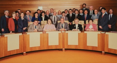 Orange City Council Members and Senior Staff 1991